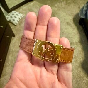 Michael Kors Brown Leather Bracelet